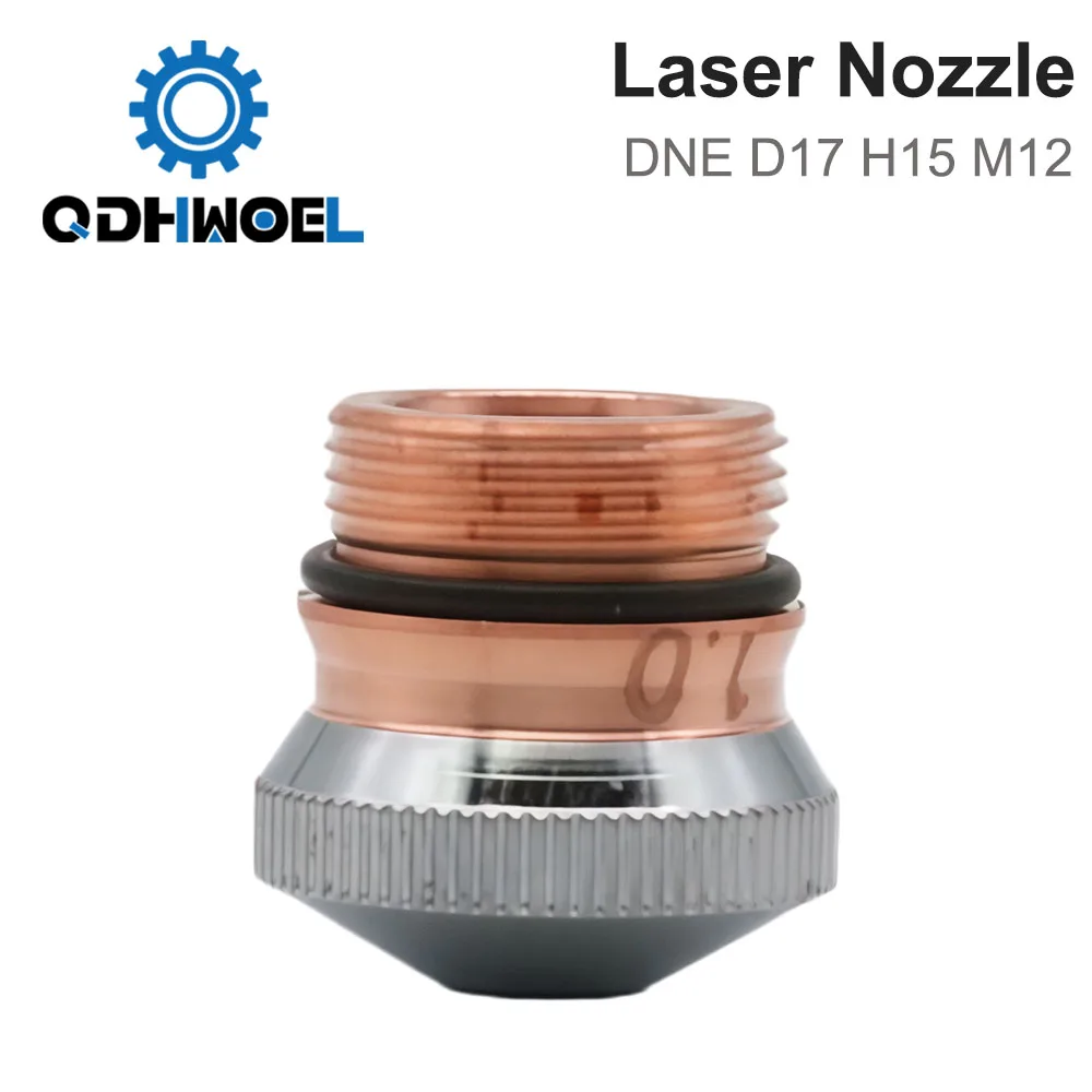 DNE High Power Laser Cutting Nozzle D17 M12 H15 Chrome-Plated Single Double Layer Nozzle For Fiber Laser Cutting Head