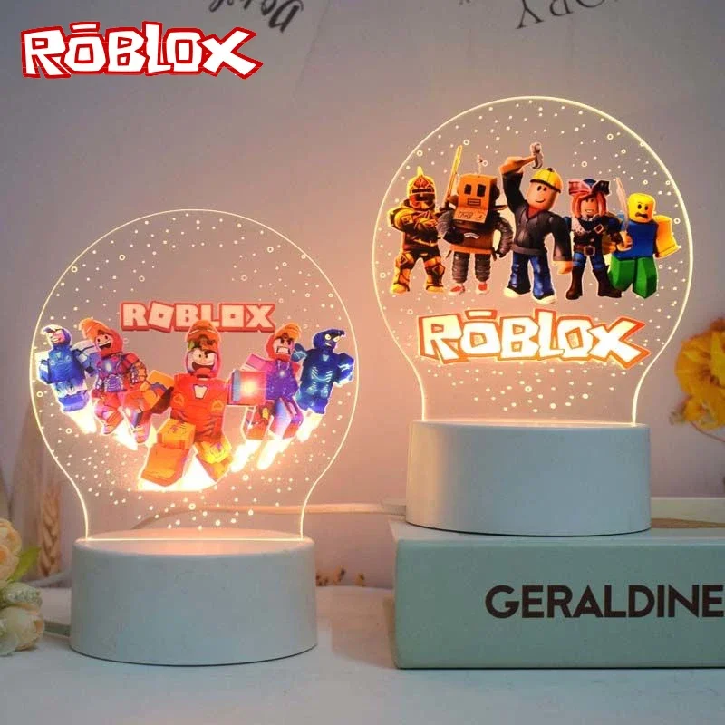 

Creative Roblox Peripheral Cartoon Night Light Home Decoration Bedside Lamp Convenient Usb Desktop Ornament Birthday Gifts