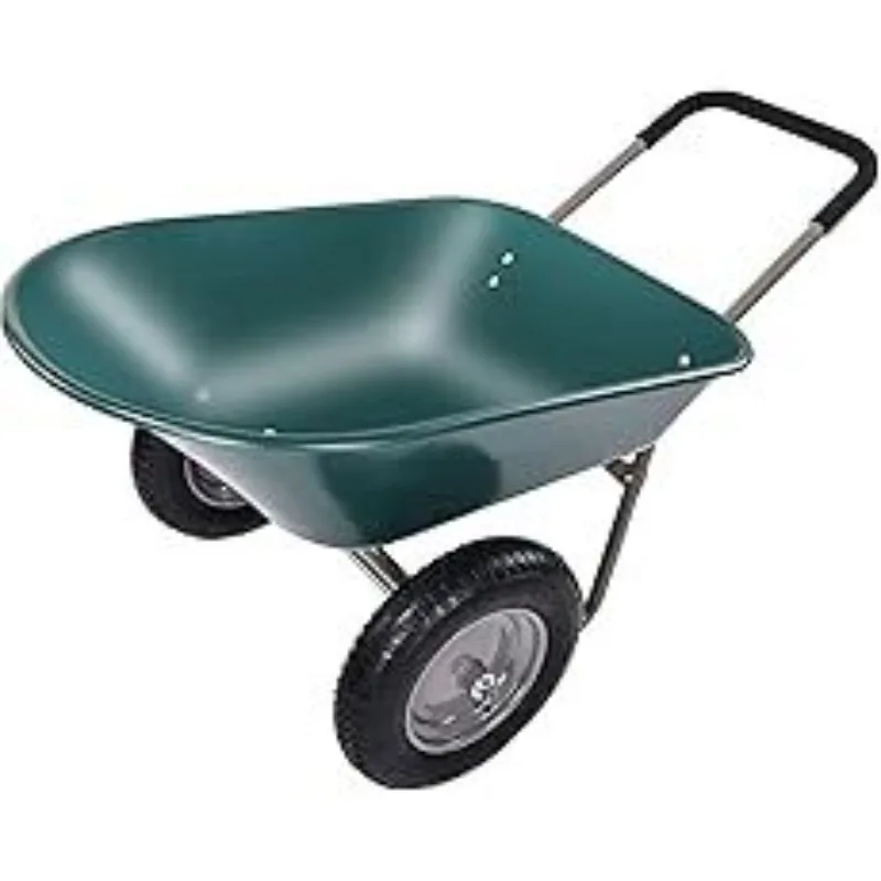 Yellow Garden Cart Folding Utility Wagon with Heavy Duty Garden Cart 500 pounds 900 pounds 1200 pounds capacity