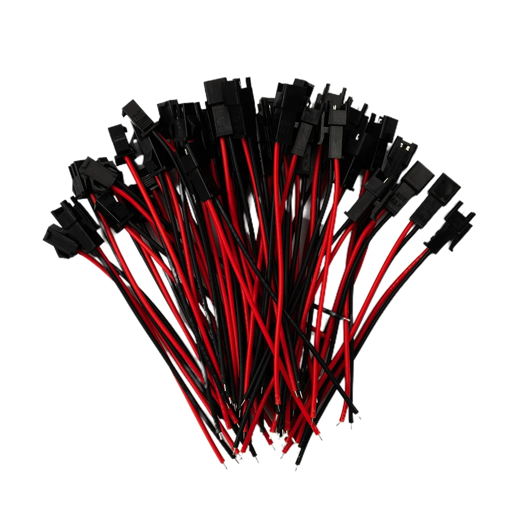 40pcs For JST SM 2Pin Male and Female Bus Connectors for LED Light Bar Drivers Remote Control Helicopters Indoor Aircraft