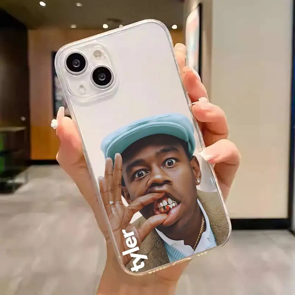 1 قطعة حافظة هاتف Tylers The Creator شفافة لهاتف آيفون 17 16 15 14 13 12 11 PRO MAX PLUS غطاء صغير ناعم صديق للبشرة