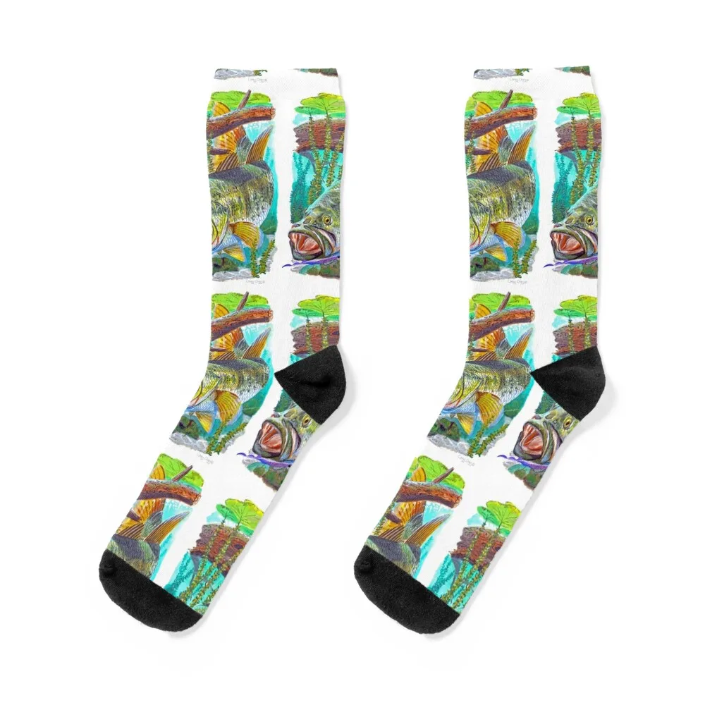 Largemouth Bass Socks short kids Ladies Socks Men's