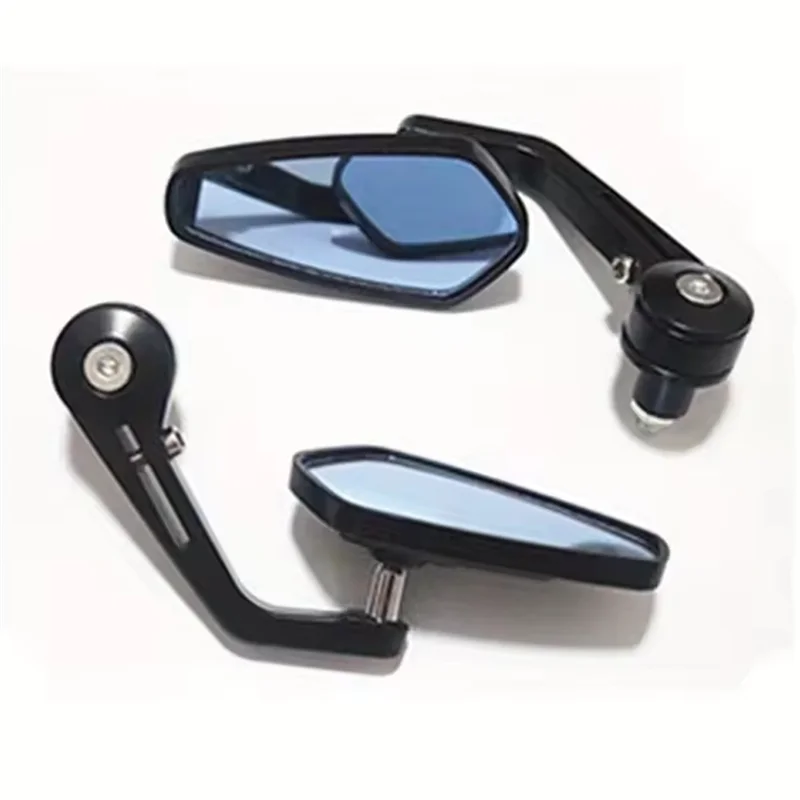 

OB-Motorcycle Handle Bar End Mirror 7/8Inch 22 Mm Side Rearview Mirrors Custom Smoke Blue Lens For Ducati BMW Honda Suzuki