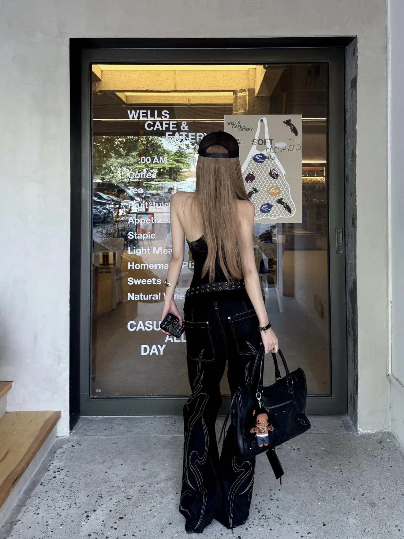 

Loose Straight Leg Denim Jeans for Men And Women Street Sle American Design Embroidery Detailing Versatile Casual Pants