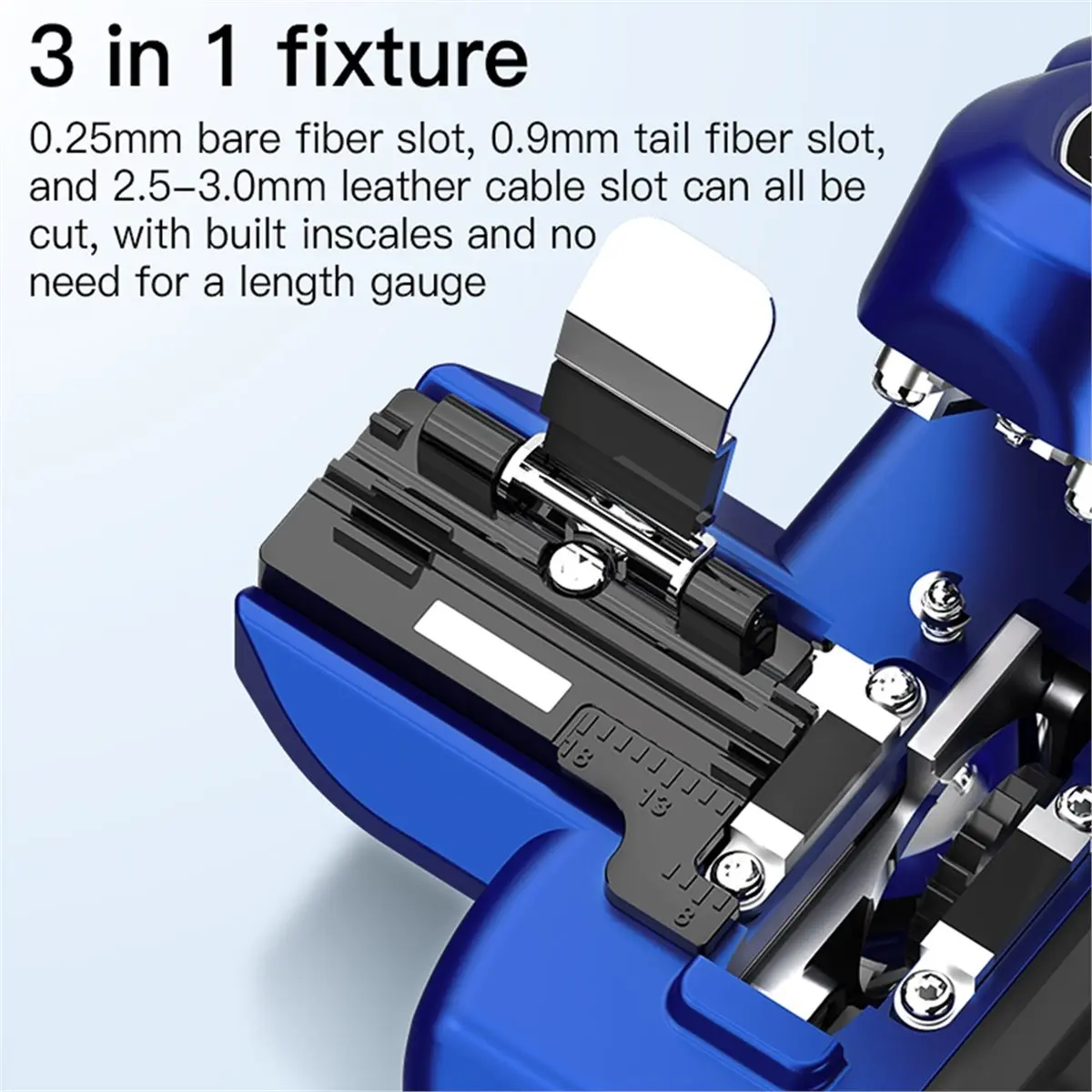 giftnew One-Step Fiber Cleaver: FTTH Optical Fiber Fusion Splicing Cutting Knife-Fiber Optic Cutter Tool for Cable Preparation