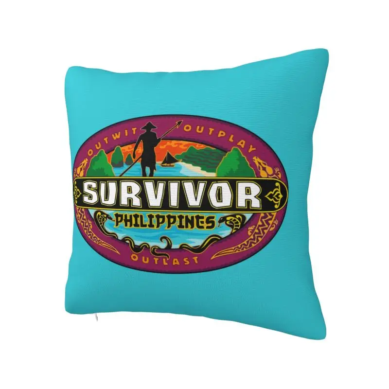 Nordic Adventure Game TV Show Survivor Cushion Cover 40*40 cm Velvet Throw Pillow Case Home Decor Bedding Sofa Pillowcase