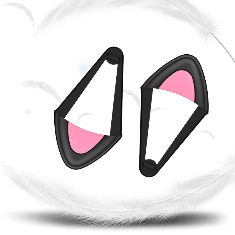 Detachable Gaming Headphones 1Pair  Ears Attachment Stereo Headset Decoration Accessory for Wireless Gaming Headsets Decor