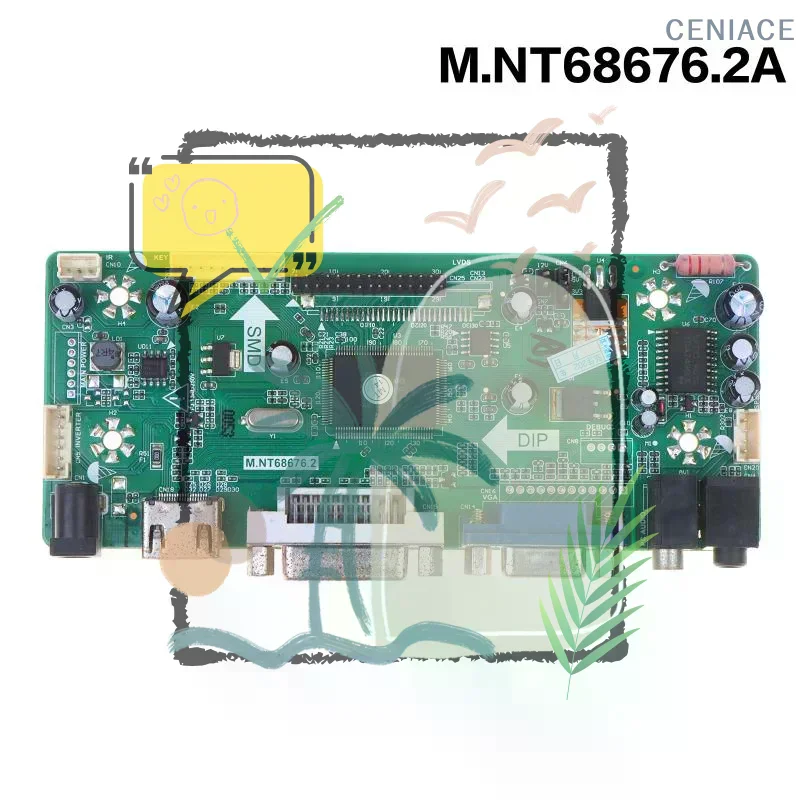 M.NT68676.3 Motherboard for Advertising Machines, Audio-Enabled Display Board (Also Fits NT68676.2A)