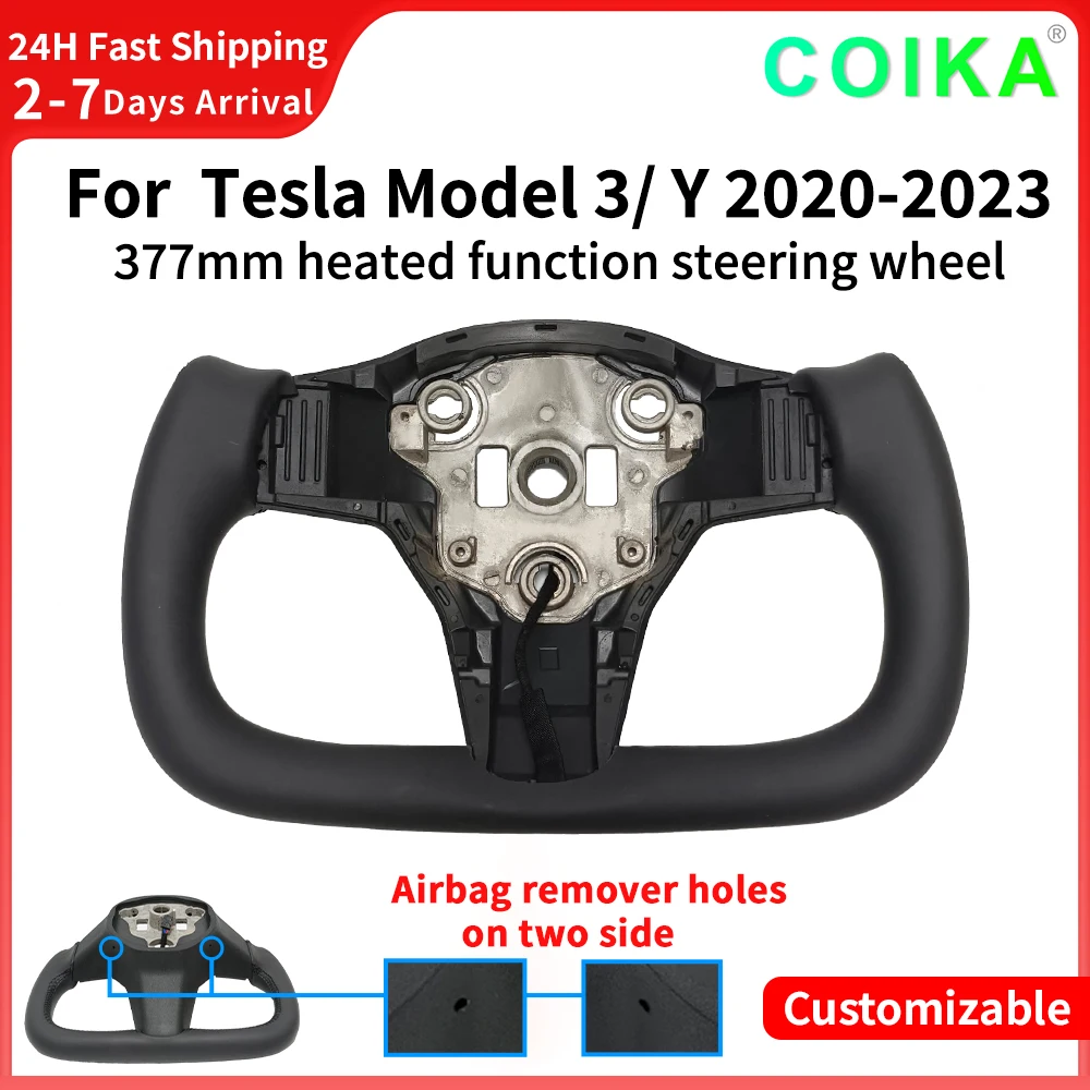 Yoke Customized Nappa Leather Steering Wheel for Tesla Model 3/Y