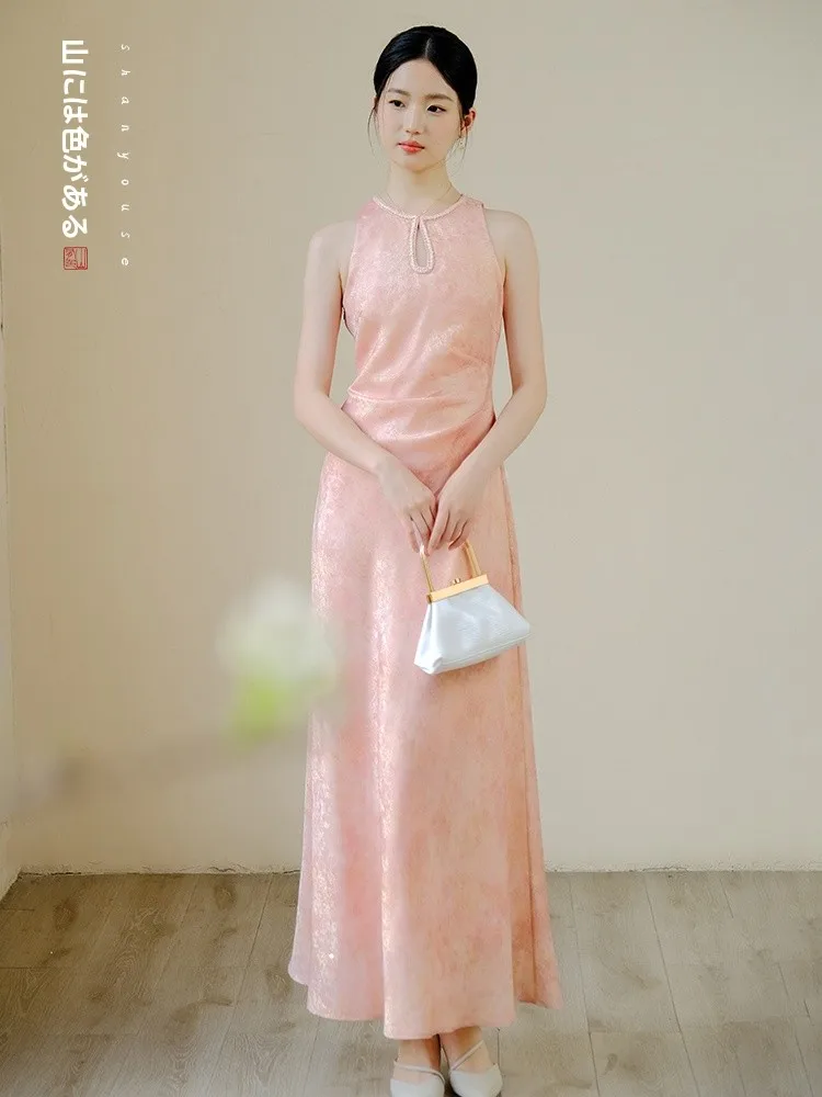 

Ele Evening Gown Wedding Dr for Women Engagement Par Chinese Sle Long Skirt Sexy Svel Neline Floor Length