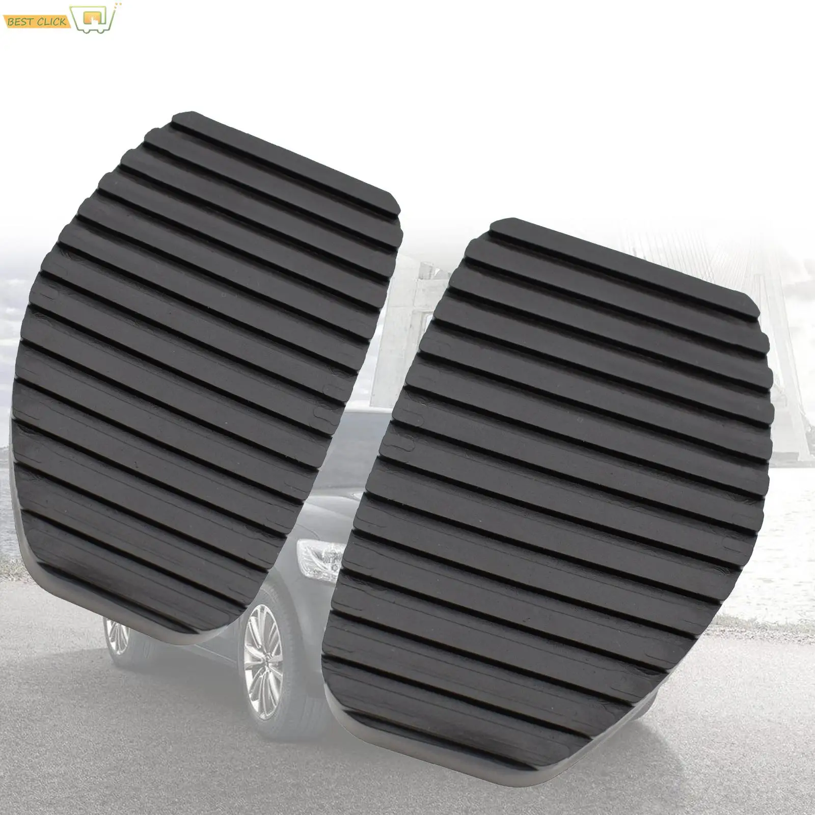 2PCS Brake Clutch Pedal Rubber Pad Cover For Peugeot 306 405 406 407 508 607 For Citroen Berlingo Xsara Picasso 450412 Non-slip