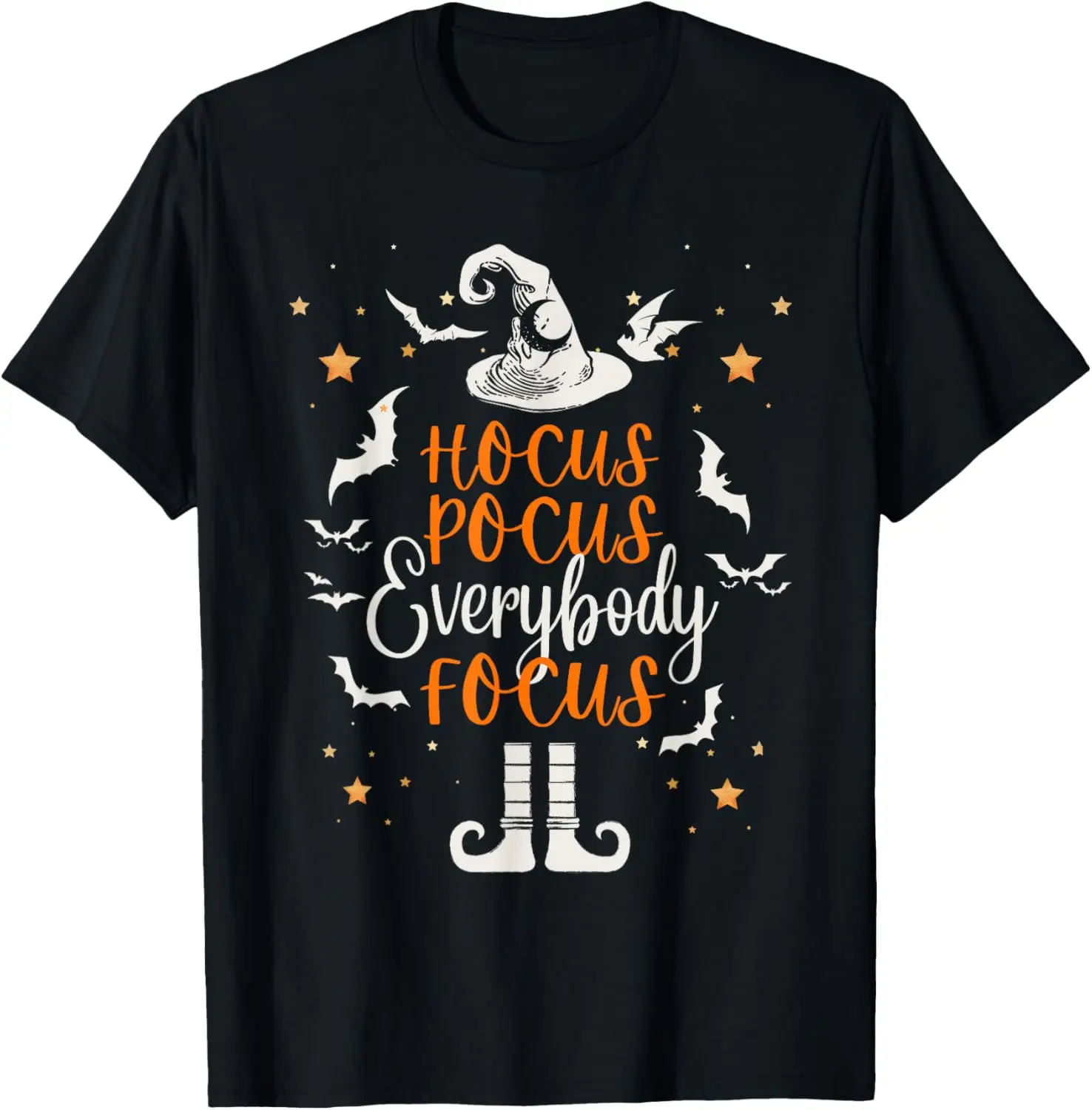 Funny Hocus Pocus Everybody Focus Funny halloween Teacher T-Shirt