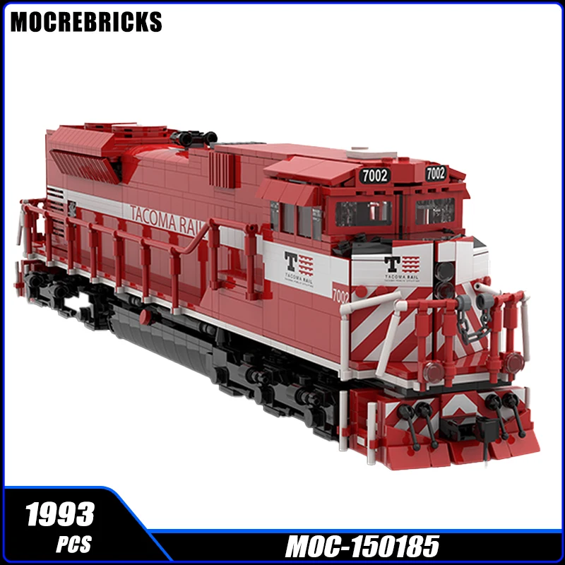 Urban Transportation Series TMBL 7002 SD70ACE High Speed Train MOC Building Blocks  Model Bricks Display Creative Toys for Gifts