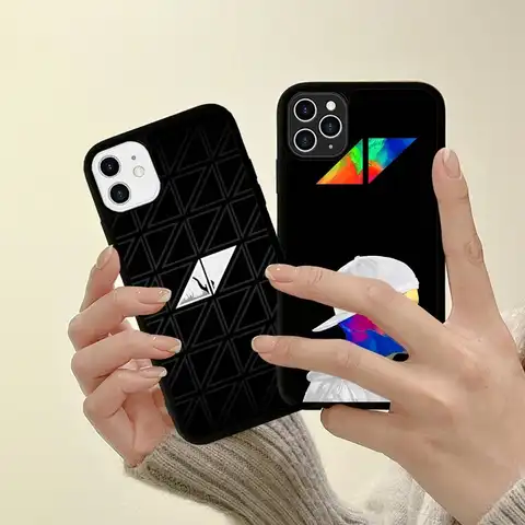 Swedish DJ DJ A-Avicii Logo Electronic Music For IPhone 17 16 Pro Max Air 15 14 13 12 Mini Plus 11 Hard PC+TPU Phone Back Cover