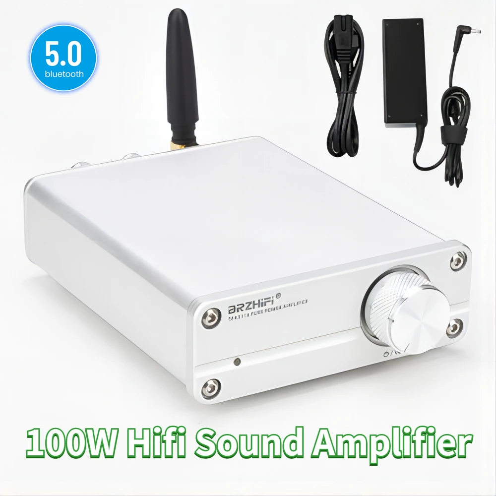 

50W *2 Power Amp Hifi Sound Amplifier Bluetooth Amplifier Stereo Audio Aux Amplifiers Home Theater Karaoke 2 channels TPA3116