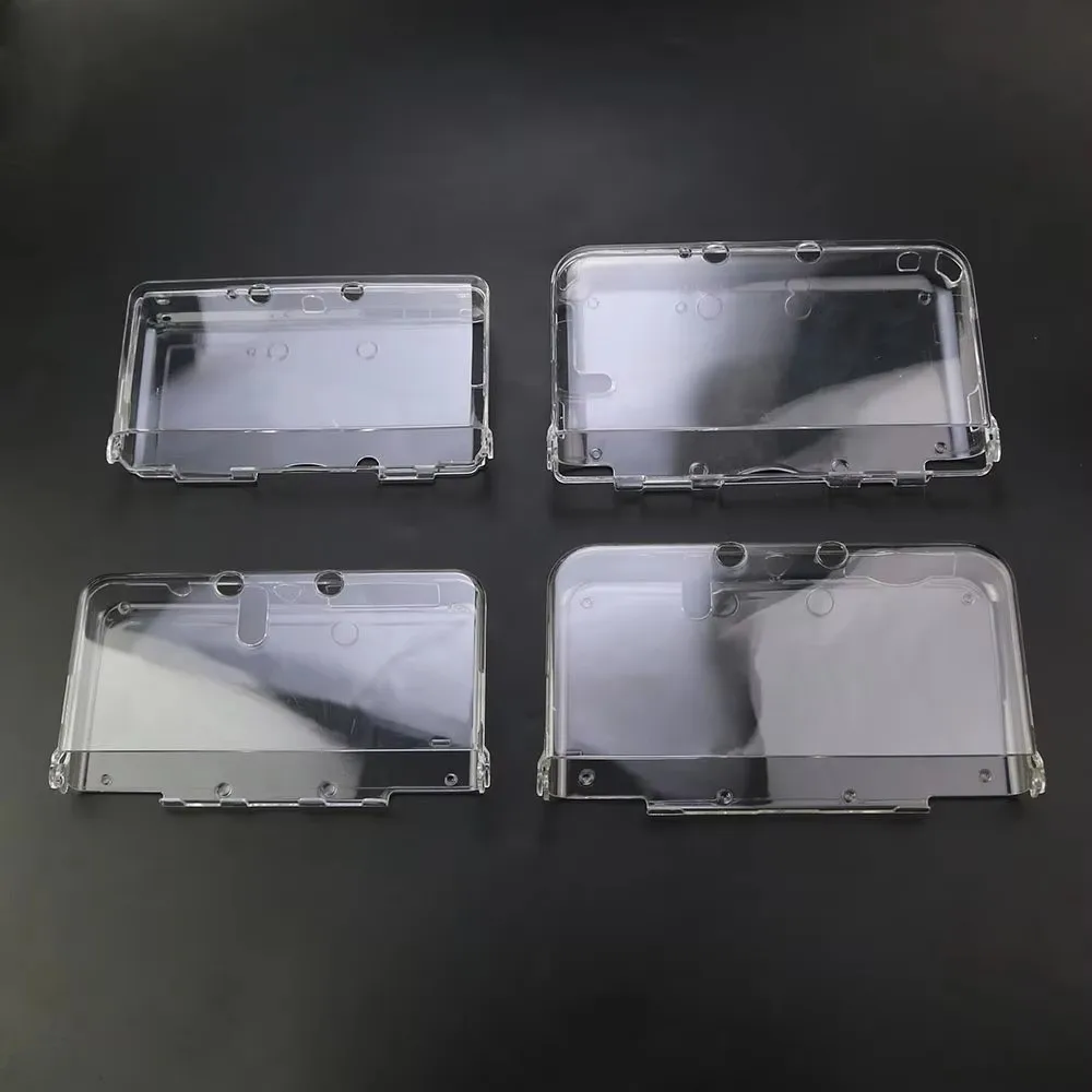 Clear Plastic Protective Hard Shell Transparent Scratch Resistant Game Console Case for 3DS 3DS XL LL New 3DS New 3DS XL/LL