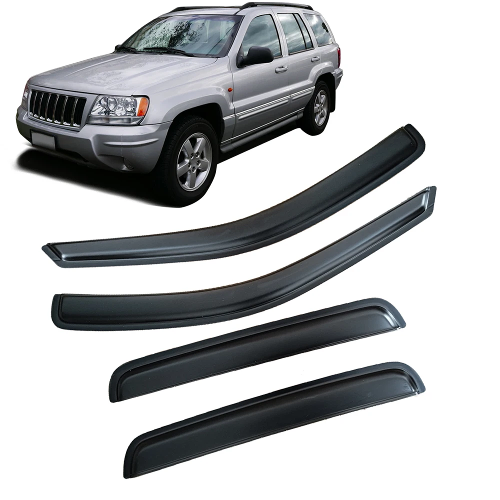 

Window Visor for JEEP GRAND CHEROKEE WJ 1999 2000 2001 2002 2003 2004 Wind Deflectors Rain Guards Door Visor Vent Shades