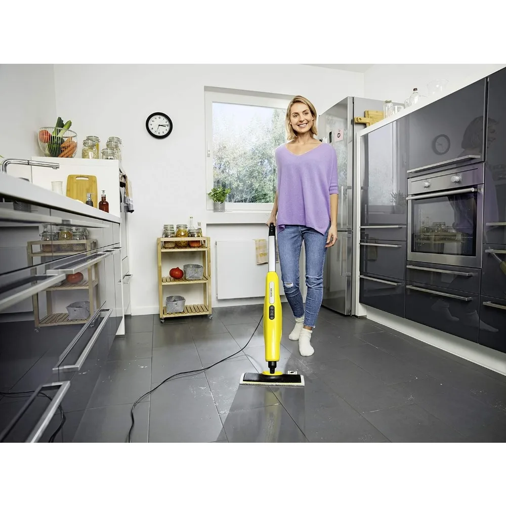 Steam Cleaner Steam Mop, Upright, For Hard Floors and Carpet, Rapid 30 Second Heat-Up, Multi-functional steam cleaning machine