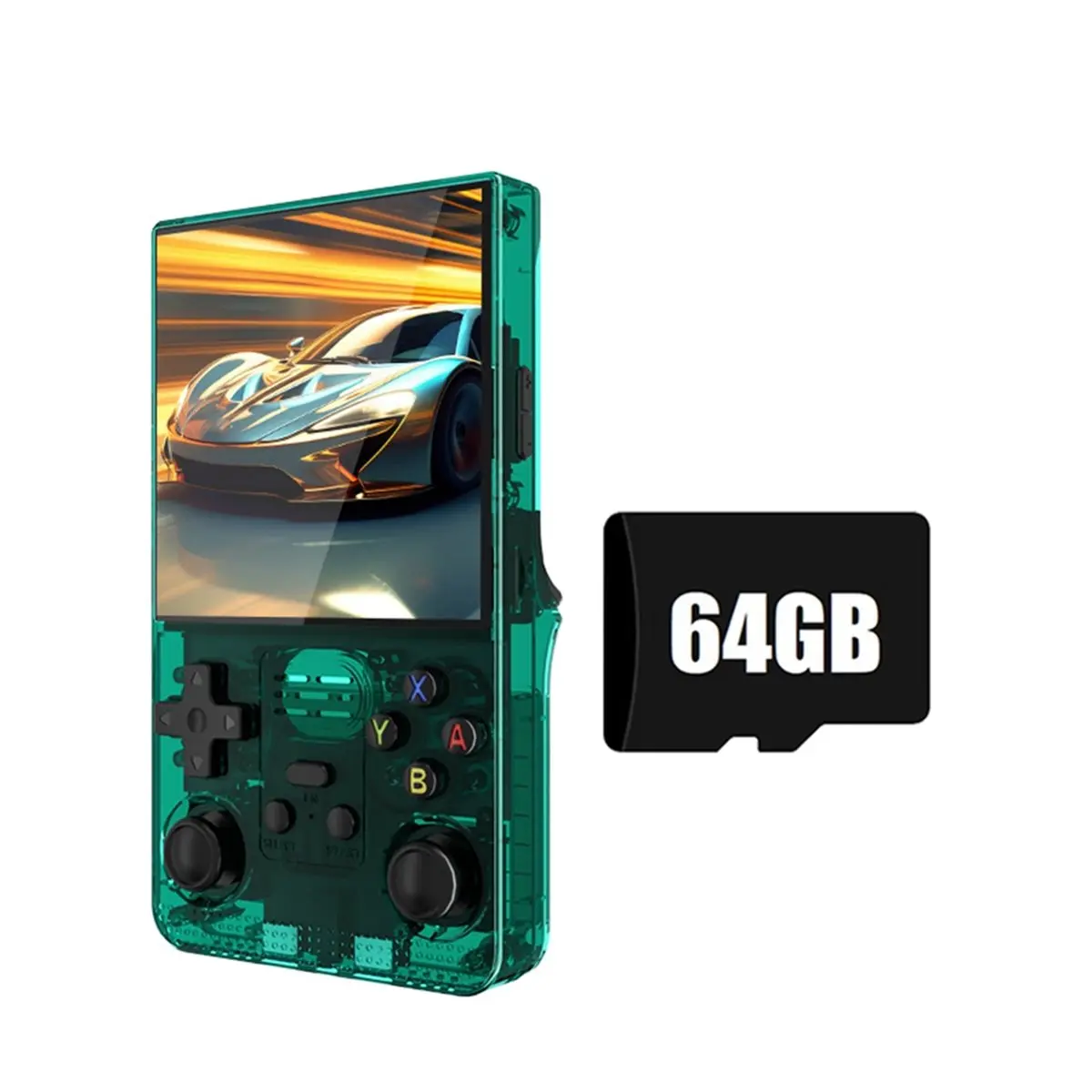 ■★New Arrival Fashion  R39MAX Handheld Game Console 64G+18000+ Games 4-Inch IPS Color Screen Portable Retro Game Player Support