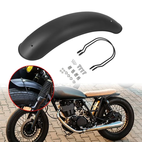 Универсальная защита переднего крыла мотоцикла для Harley Honda Yamaha Suzuki Cafe Racer MOTO, брызговик