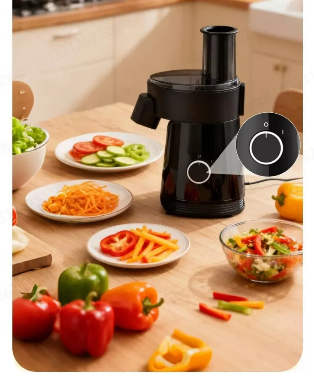6 in 1 Electric Vegetable Cutter 200W Multifunctional Slicer Shredder Food Processor