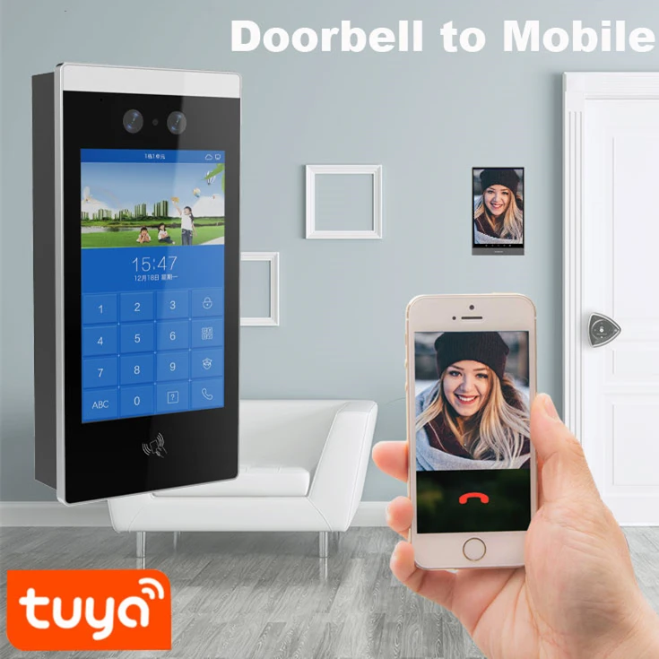 Face Recognition Video Intercom Apartment Entrance Access Control Android SIP Video Door Phone