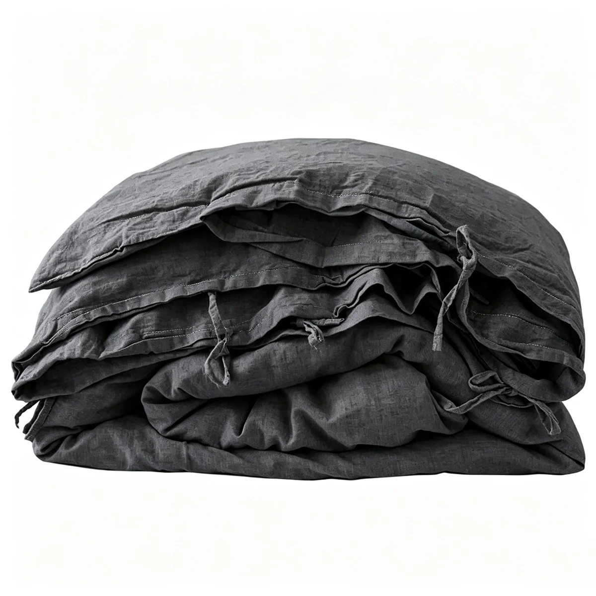 100% French Linen Natural Duvet Cover Soft Comfortable Quilt Comforter Cover Queen Durable Healthy Home Textiles Bedding