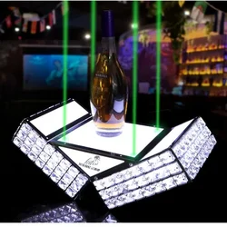 Bar Nightclub Metal Castle LED light base Whisky wine Champagne Display Carrier Holder Bottle Presenter Glorifiers with Laser
