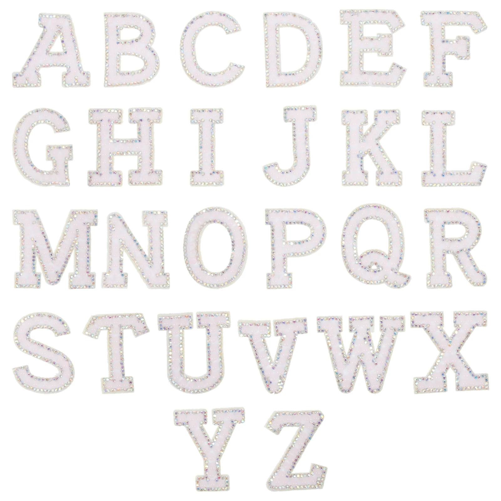 

26 Pcs Artificial Alphabet Cloth Accessories Child Stickers Letters Abs Oversized Patches