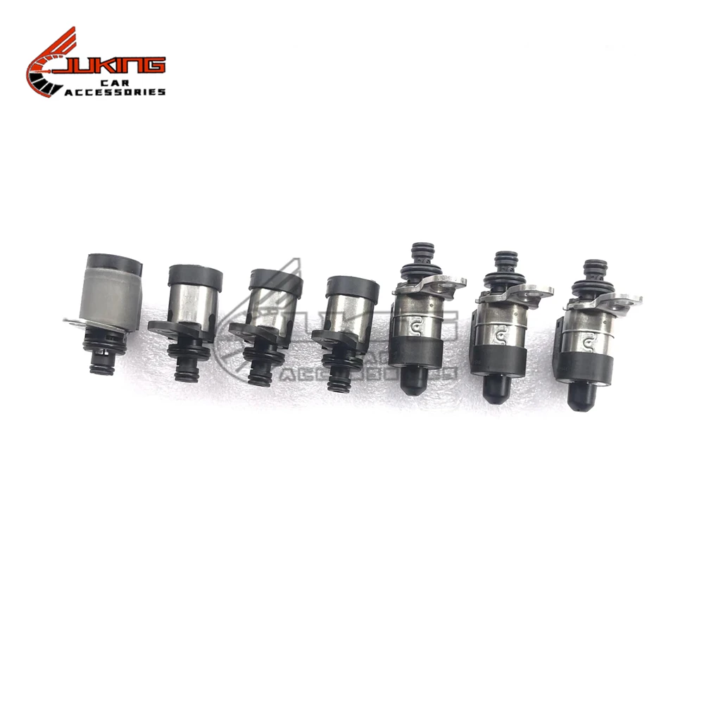 7PCS RE5R05A Transmission Solenoid Valve Kit 0260130030 0260130031 G7T23082 For 2002-2018 Nissan Pathfinder Infiniti EX35 Q45