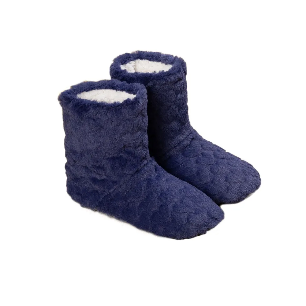 

Hosiery Heart Fluffy Slipper Socks Women Soft Sole Plush Indoor Shoes Winter Foot Warmer Thicken Thermal Socks Men Women