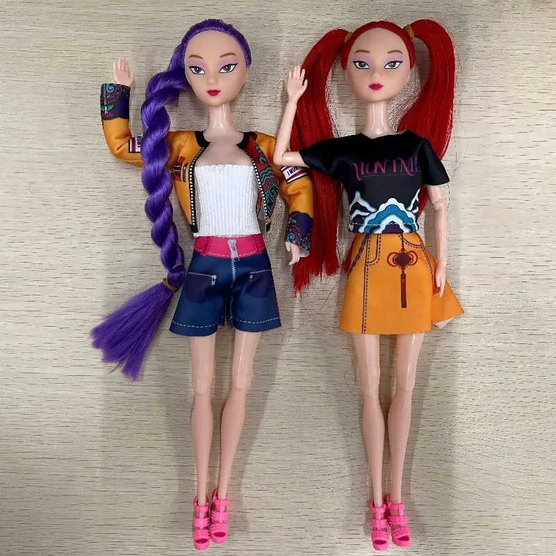 2025 30CM K-Pop Demon Hunters Doll Giocattolo in vinile Personaggio altamente restaurato Anime NEWRumi Mira Zoey Regalo a sorpresa di compleanno per ragazze