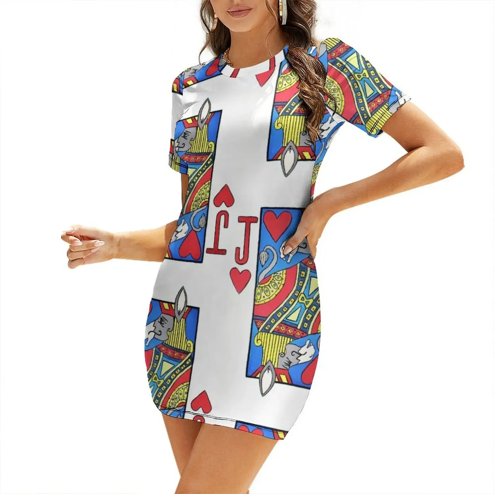 

Jack of Hearts Short-Sleeved Dress dresses for women sexy dress dresses ladies 2026 summer women's summer clothing 2026
