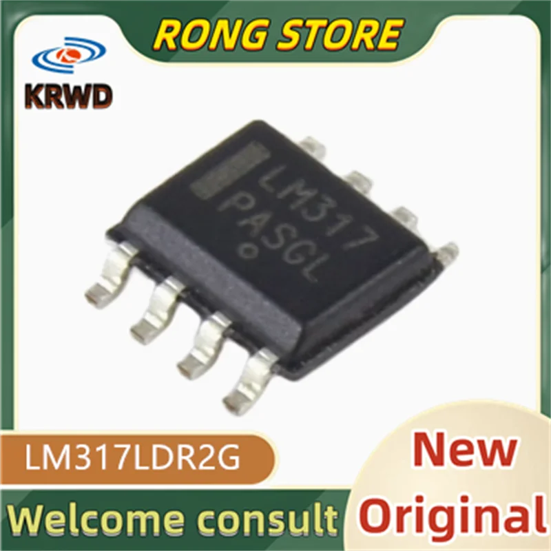 50PCS LM317 New and Original Chip IC LM317LDR2G LM317LDR2 LM317LDR LM317L SOP-8