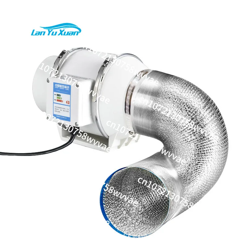 4 5 6 8 Inch 220V Exhaust Fans Home Inline Pipe Duct Extractor  Kitchen Toilet Air Clean Diagonal Flow Fan
