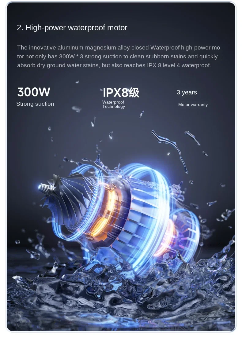 P4 Polaris مكنسة كهربائية منزلية غسالة الأرضيات شفط كنس وتطهير آلة الكل في واحد جافة ورطبة