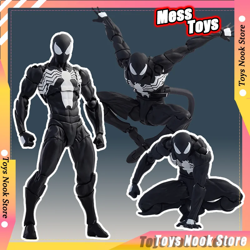 Brinquedos bagunça homem aranha simbiote spiderman figura messtoys scarlet aranha terno preto vizinho anime figura de ação modelo presentes brinquedos