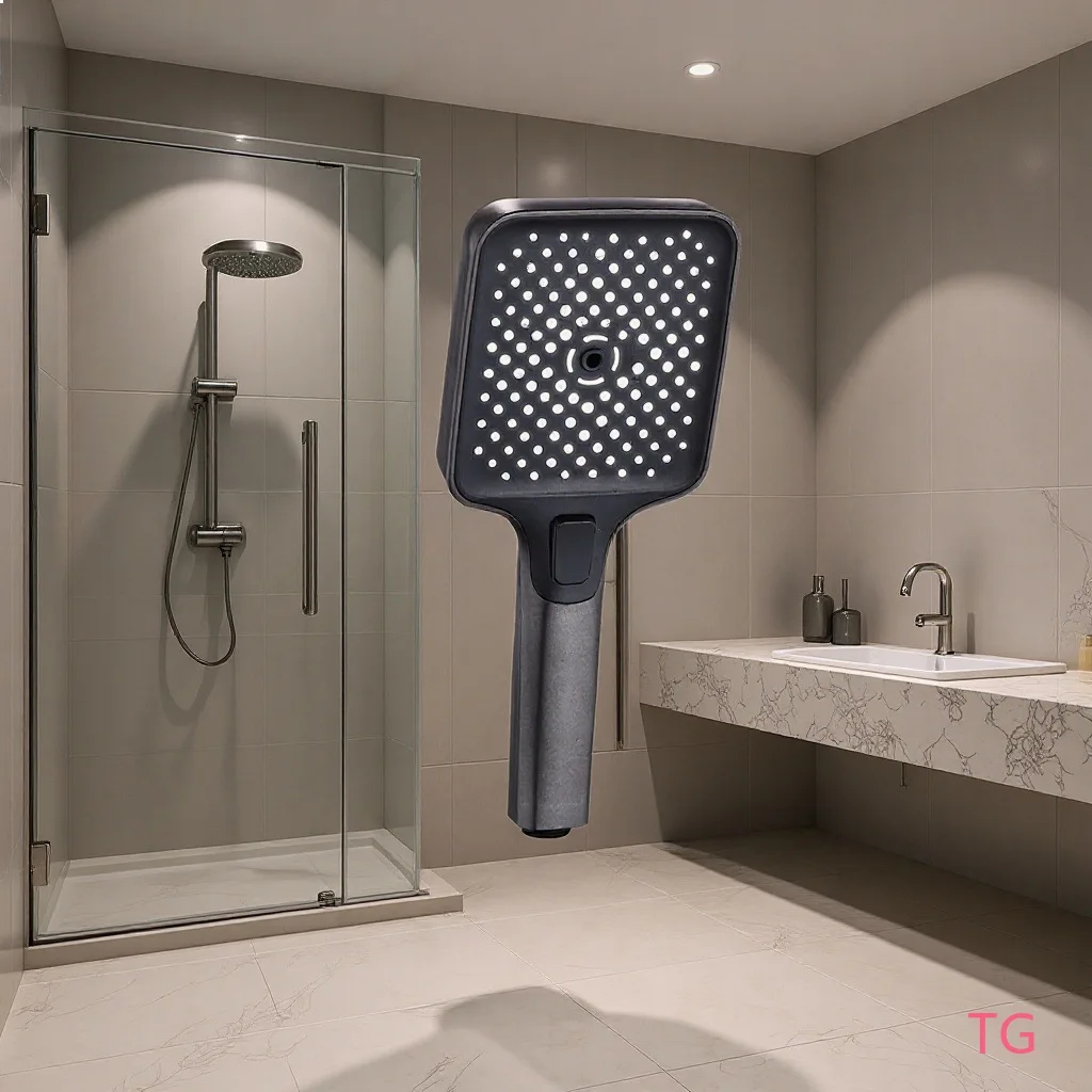High Pressure Shower Head Handheld Booster Nozzle Bathroom Rain Spray