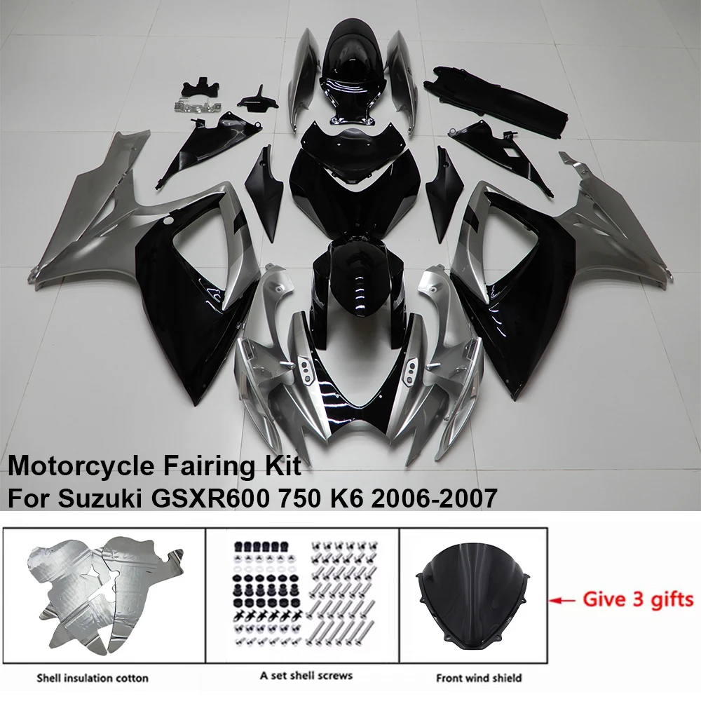 For SUZUKI GSXR 600 750 2006-2007 Fairing R/Z S60725 Motorcycle Set Body Kit decoration Plastic Guard Plate Accessories Shell