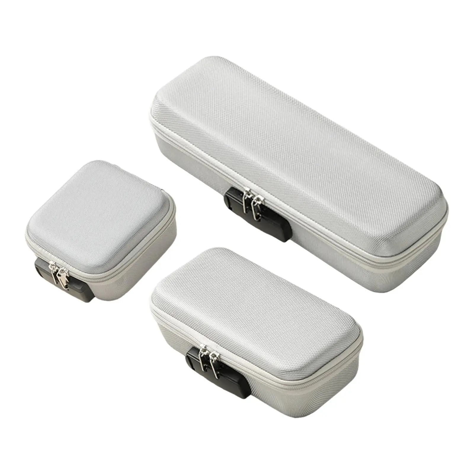 Storage Case with Lock and Zipper Toy Box with Password Lock Protective Easy to Use Multiuse Lock Box for Indoor Room Car