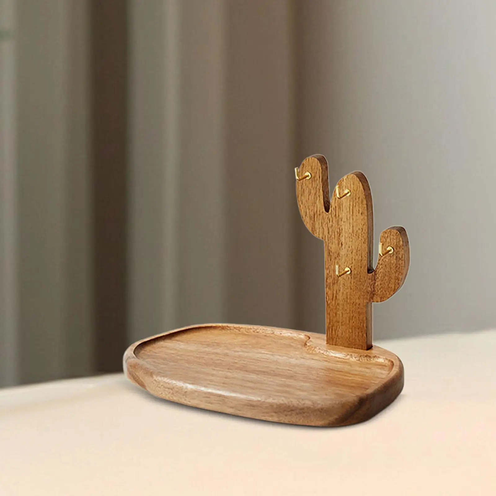 حامل تخزين المجوهرات طبق حلقي متعدد الأغراض رف تخزين المفاتيح الشمالي صينية مزخرفة لطاولة طعام المكتب ديكور المنزل #4