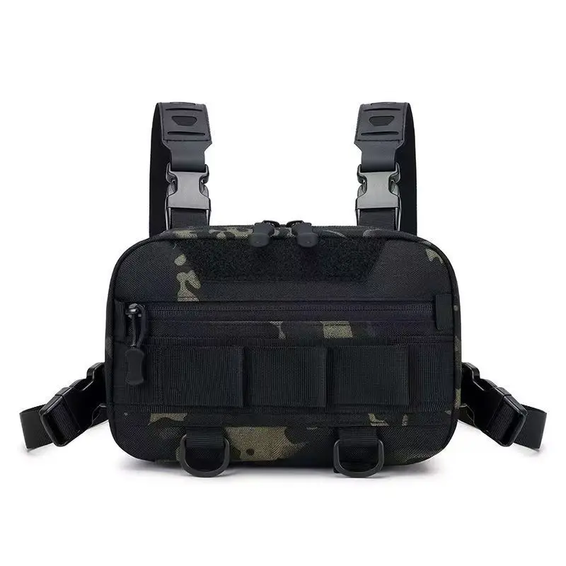Fishing Chest Bag Men Waterproof Nylon Lightweight Multifunctional Outdoor Sling Bag Tackle Storage Camping Hiking Daily