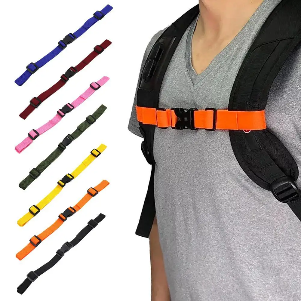 Backpack Chest Bag Strap Harness Adjustable Shoulder Strap For Bag Backpack Outdoor Camping Tactical Bags Straps Accessories