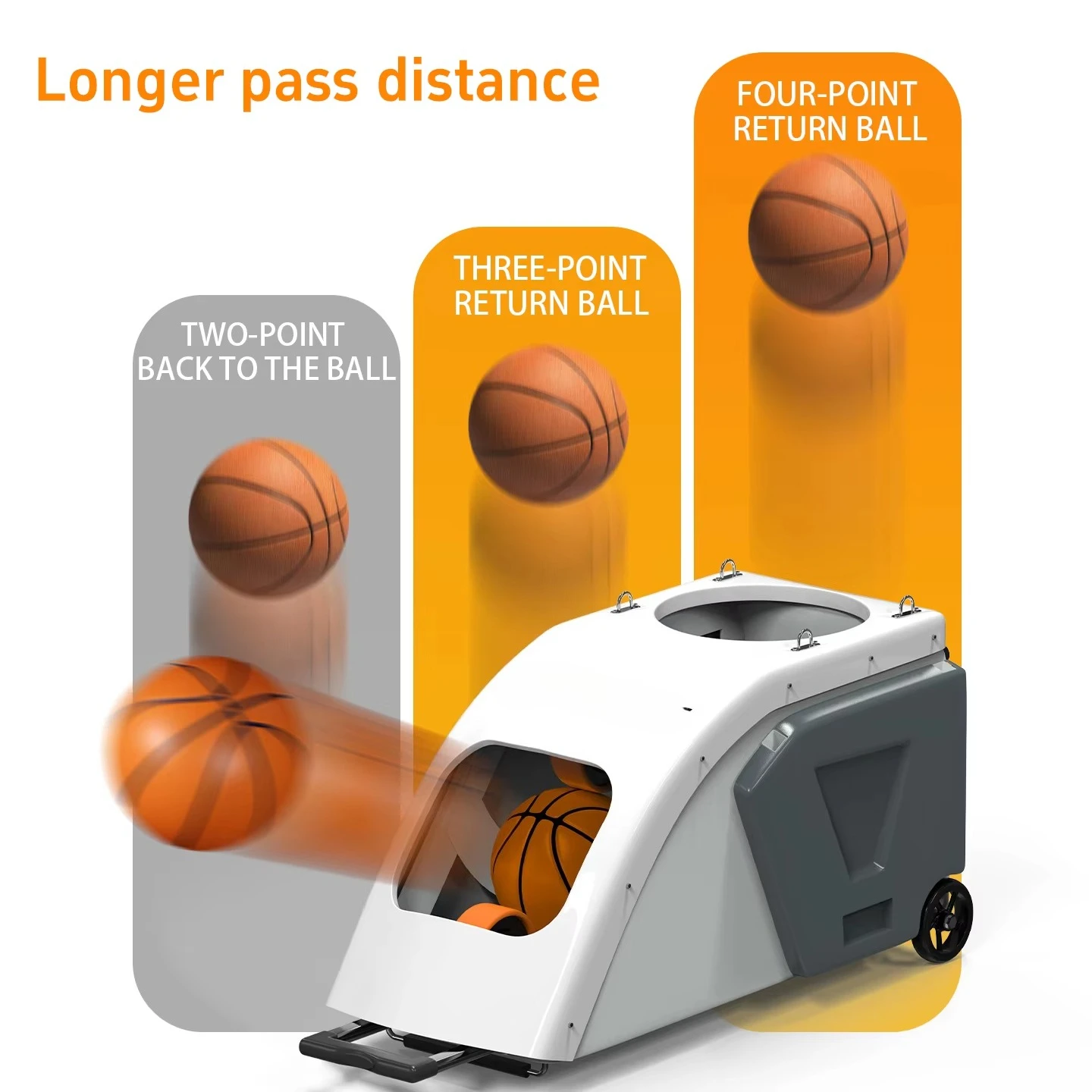 آلة رماية كرة السلة التلقائي تبادل لاطلاق النار صافي مطلق النار الصالحة للشرب في الأماكن المغلقة في الهواء الطلق معدات تدريب كرة السلة #2