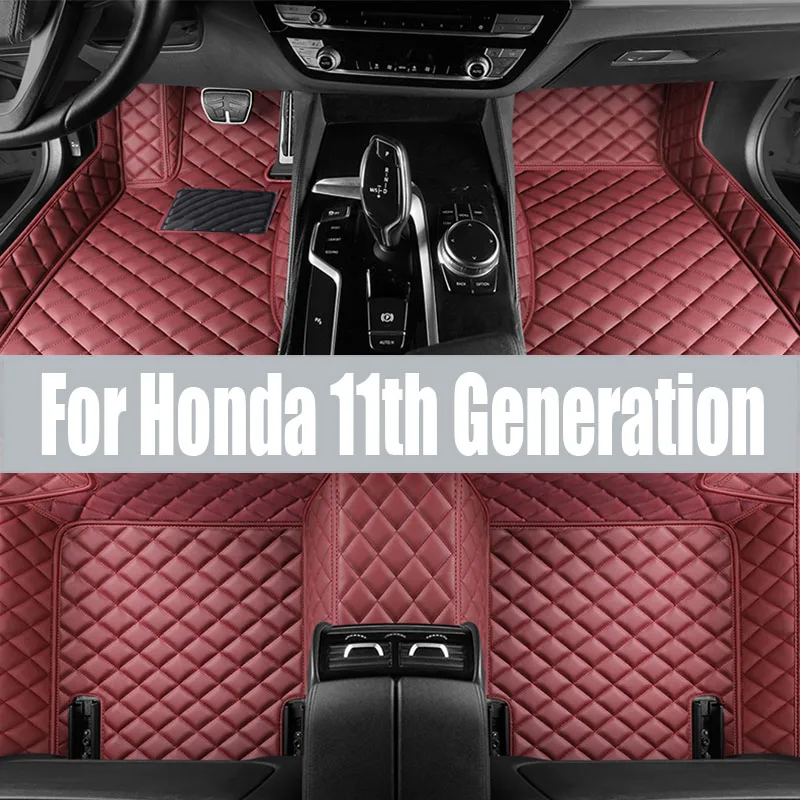 

TPE Custom Car Floor Mats For Honda 11th Generation Civic 2022 2023 Waterproof Carpet Auto Interior trunk mat