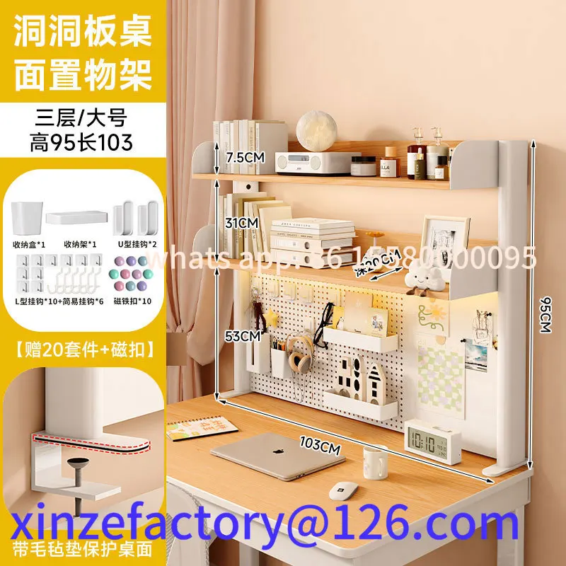 Estante de arte em ferro multicamadas personalizável, organizador de mesa, placa mais fofa, armazenamento de mesa, material de metal ra