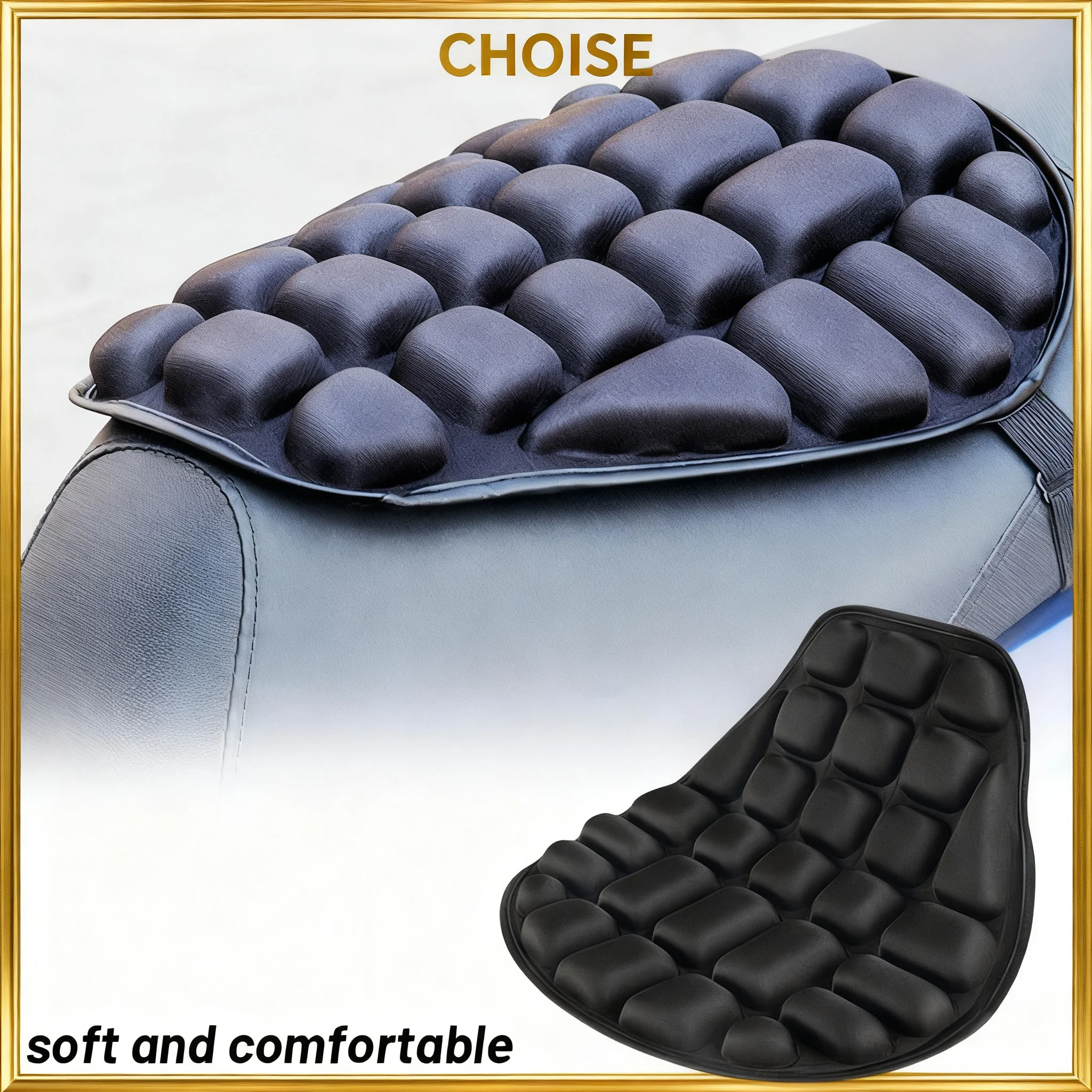 

Motorcycles Seat Cover Cushion EVA Foam Soft Comfortable Relief Seat Cushion Universal for Motorbike Electric Bike Air Seat