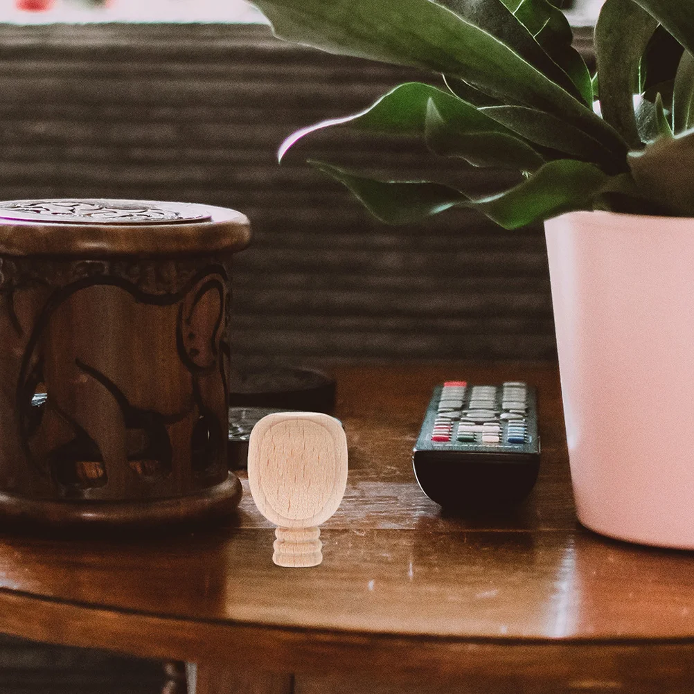 

5pcs Blank Wooden Diy Graffiti Ornament Craft Kit For Painting Decor Unfinished Mini Wood Eggs Small Diy Crafts Uncolored Easter