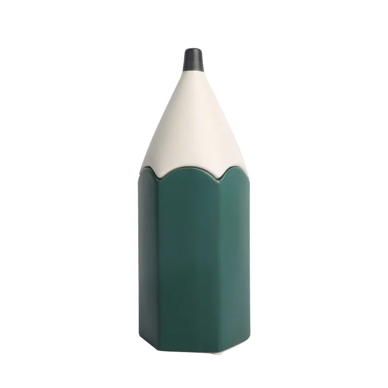 

Creative crafts, pencils, children's room soft decoration, fun ceramic pen holder, storage tank, home decoration
