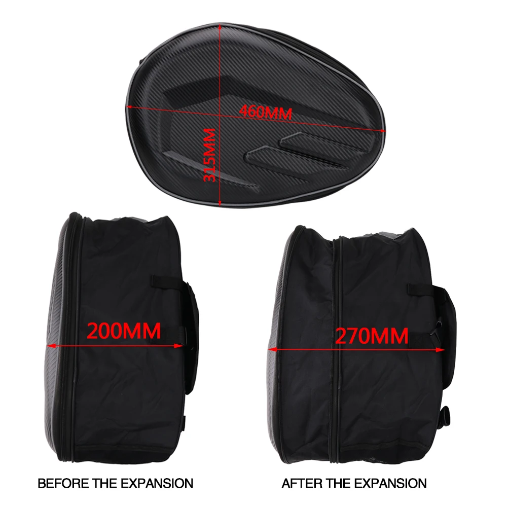 Motorcycles Bag Rear Seat Side Bag Waterproof Large Capacity 2 Pcs Pannier Saddle Side Bags Universal For Street Electric Bike